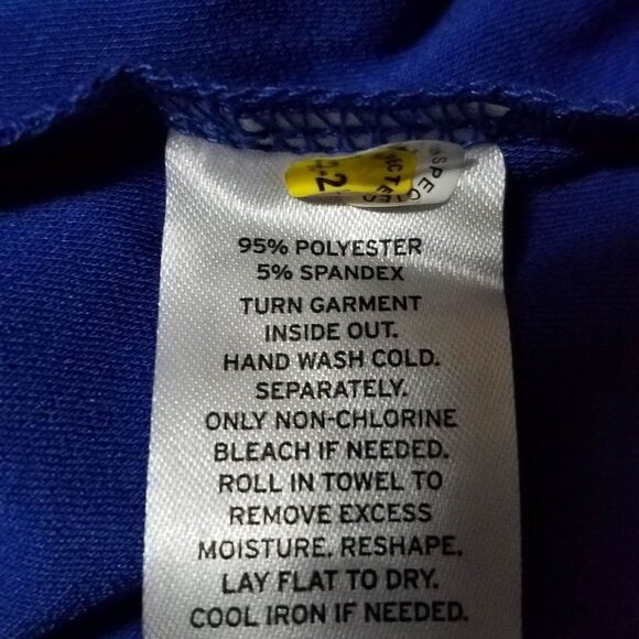 NWT Nordstroms Halogen Blue Peasant cut Top size Large - Picture 5 of 11